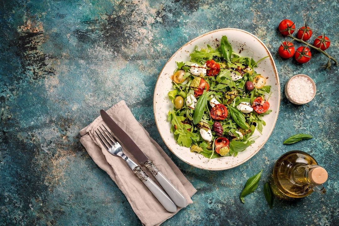 Arugula with Roasted Cherry Tomatoes and Lemony Parsley