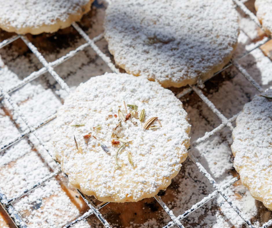 Lavender Shortbread Cookies