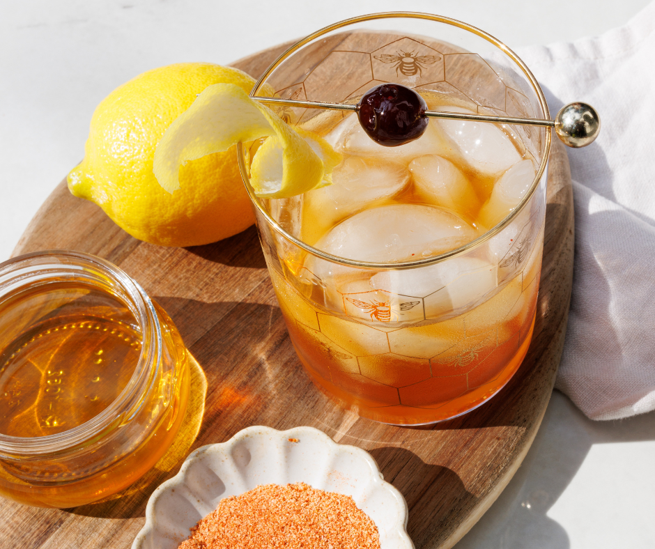 Spiced Honey Old Fashioned