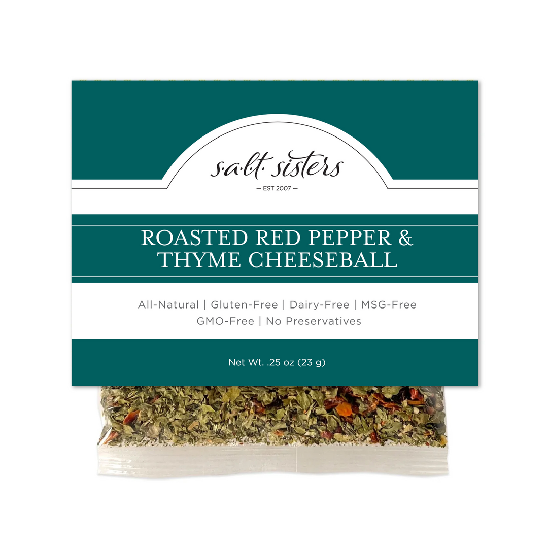 Roasted Red Pepper & Thyme Cheeseball