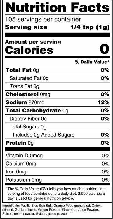 194-CP12 - Orange Ginger Garlic Salt (Wholesale)